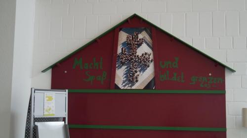 Jugendferienheim Sprötze, Infoboard in der Eingangshalle