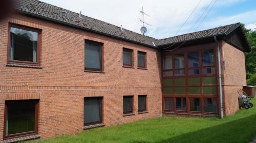 Jugendferienheim Sprötze, Jugendferienheim Sprötze, Bettenhaus, Flur 40 (oben), Flur 50 (unten)  und Tagesräume oben und unten